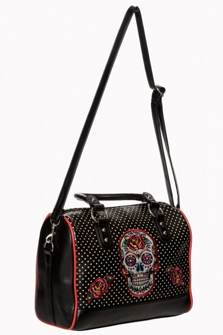Banned BG7184 Dia De Muertos Handbag - Nichole Jade Rockabilly Boutique