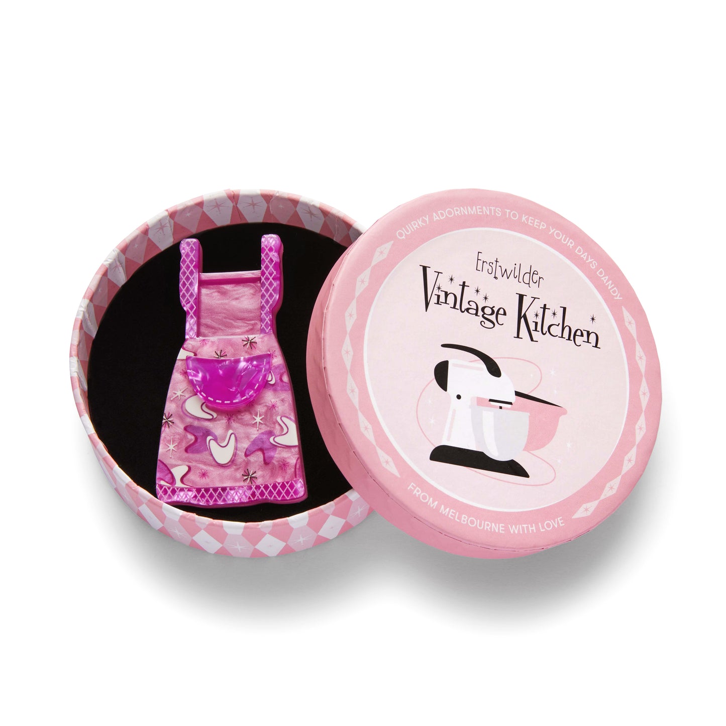 Erstwilder BHAX114 No Strings Attached Pink Brooch - Nichole Jade Rockabilly Boutique