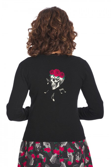 Banned CA21143 Singing Rose Cardigan - Nichole Jade Rockabilly Boutique