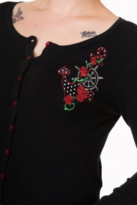 Banned CBN306 Anchor Cardigan - Nichole Jade Rockabilly Boutique