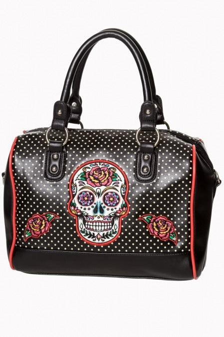 Banned BG7184 Dia De Muertos Handbag - Nichole Jade Rockabilly Boutique