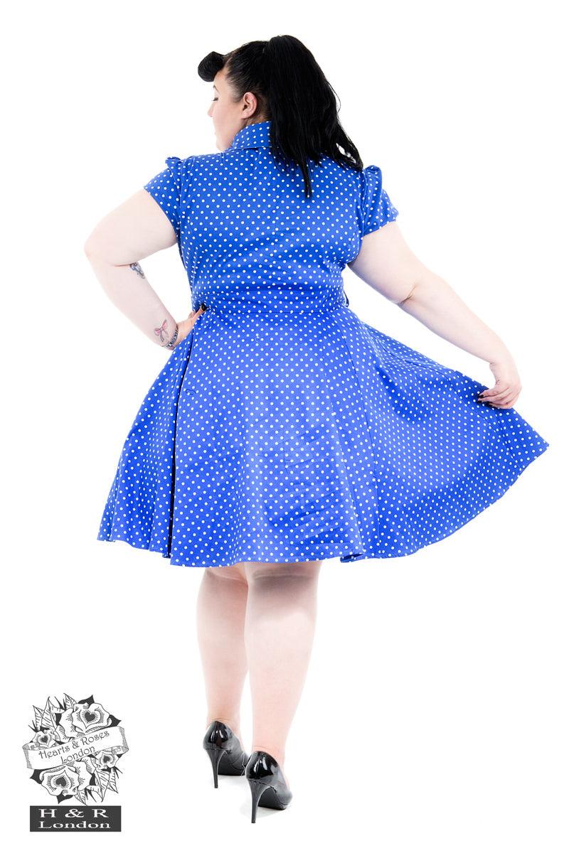 Hearts & Roses 6839 Small Polka Dot Tea Dress - Nichole Jade Rockabilly Boutique