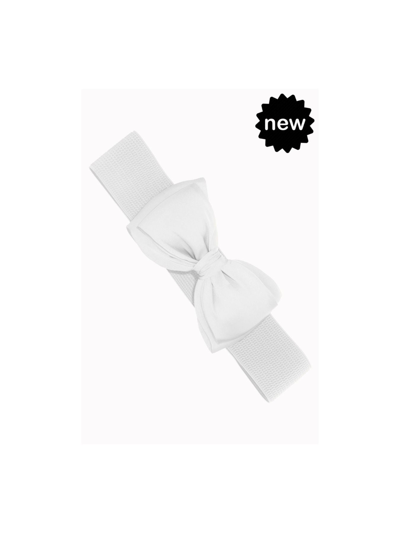Banned AC2220 Bella Belt Ivory - Nichole Jade Rockabilly Boutique