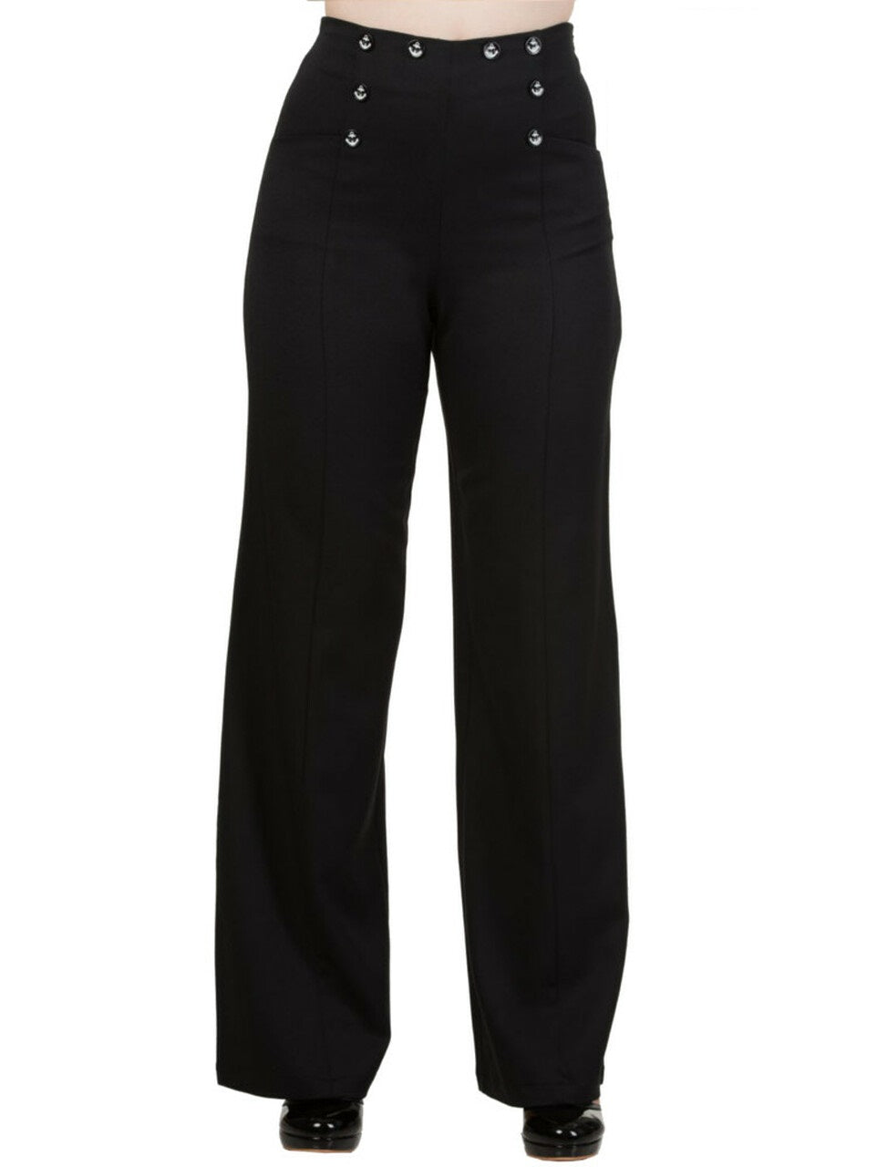 Banned Stay Awhile Black Trouser