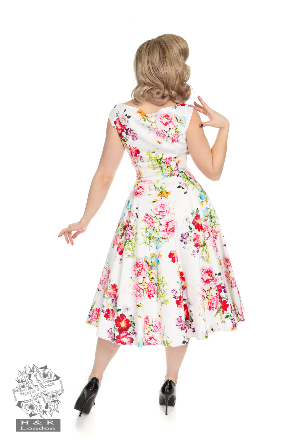 Hearts & Roses 430 Rose Paradise Swing Dress - Nichole Jade Rockabilly Boutique