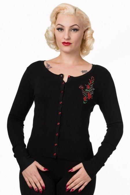 Banned CBN306 Anchor Cardigan - Nichole Jade Rockabilly Boutique