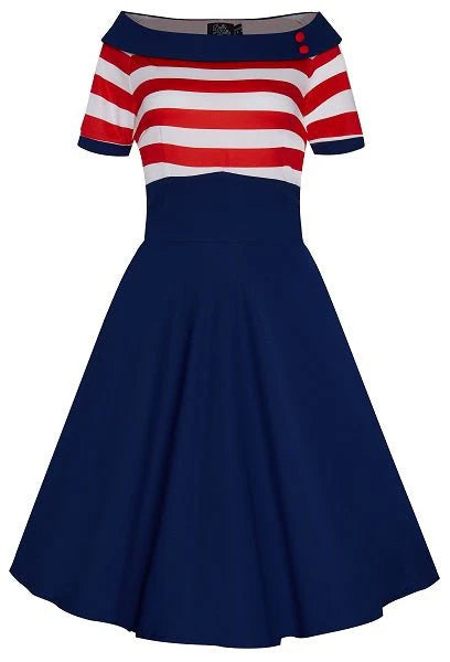 Dolly & Dotty V333-27 Rockabilly Darlene Swing Dress