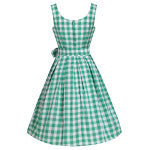 Dolly & Dotty V950-GreGih Amanda Check Swing Dress - Nichole Jade Rockabilly Boutique