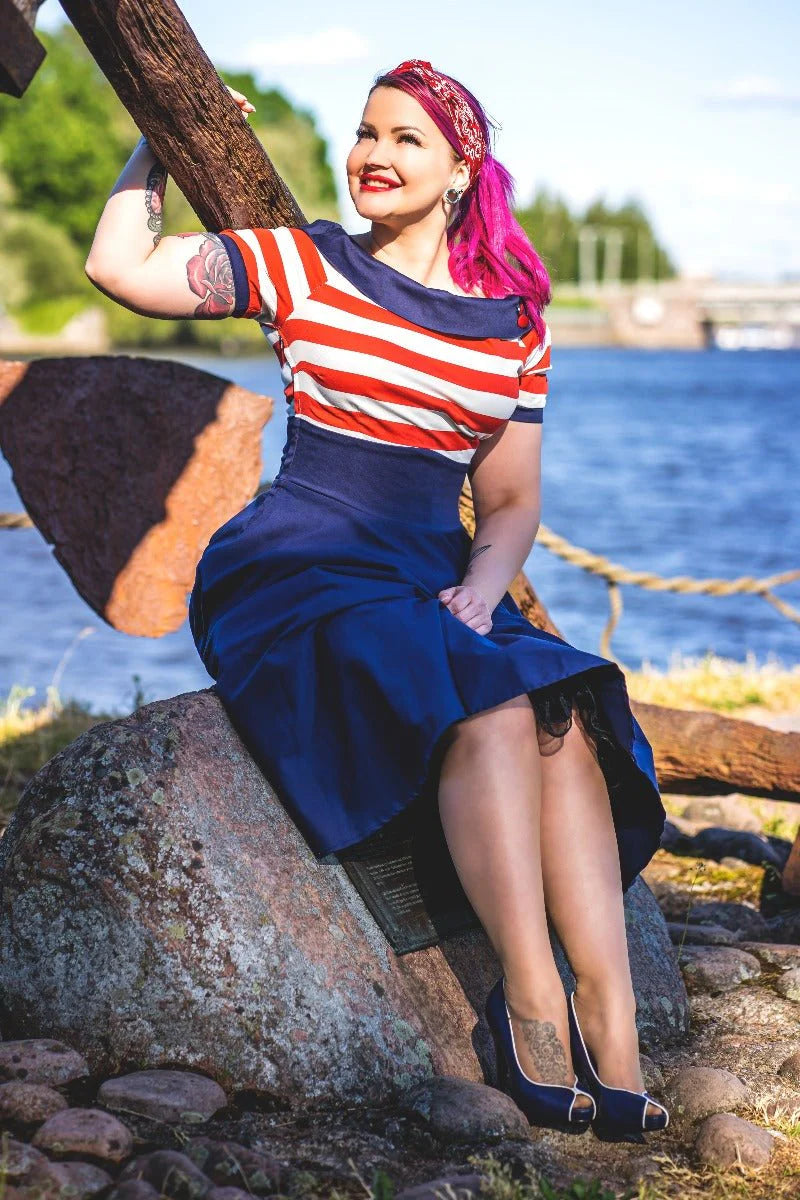 Dolly & Dotty V333-27 Rockabilly Darlene Swing Dress
