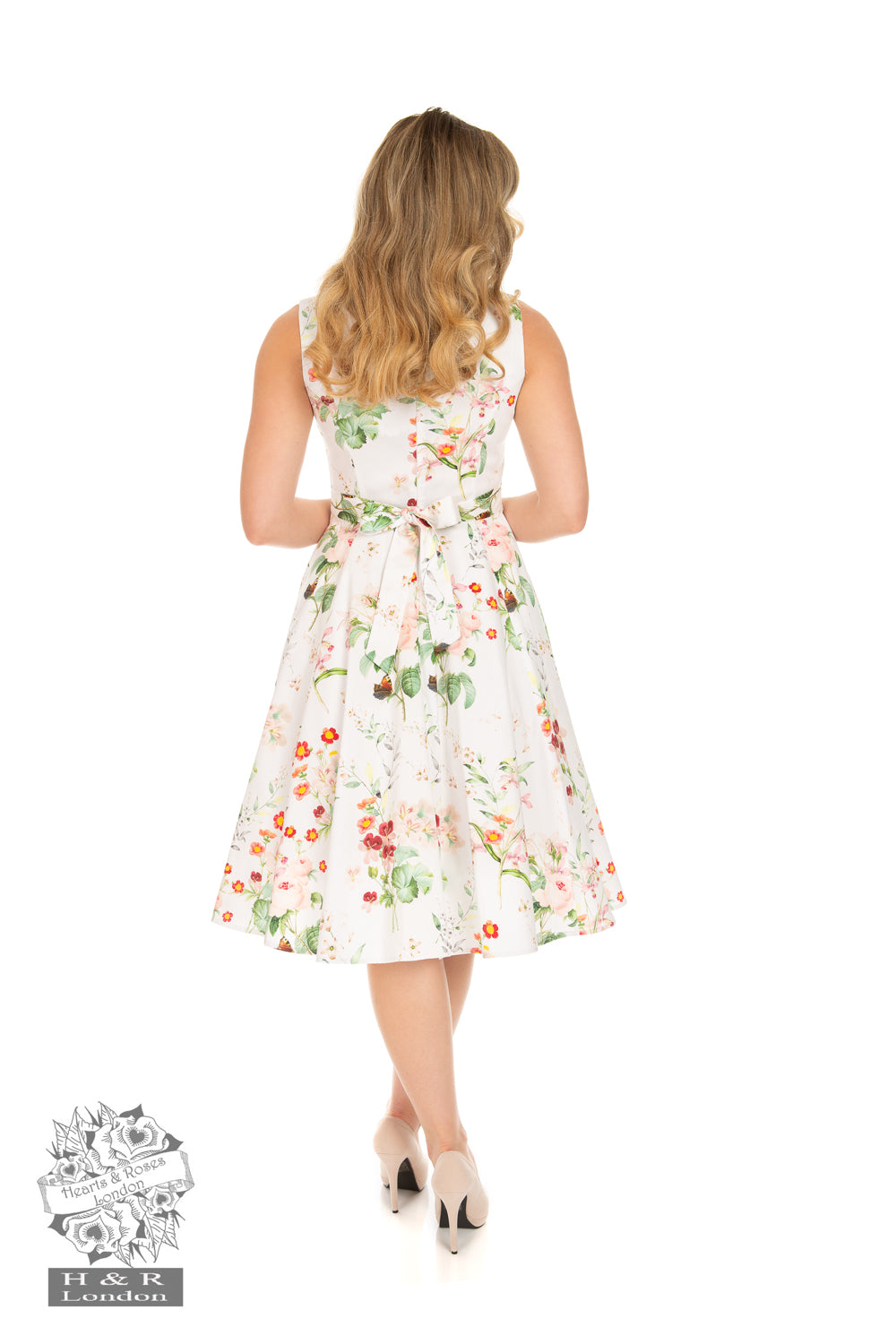 Hearts & Roses 269 Marion Floral Swing Dress - Nichole Jade Rockabilly Boutique