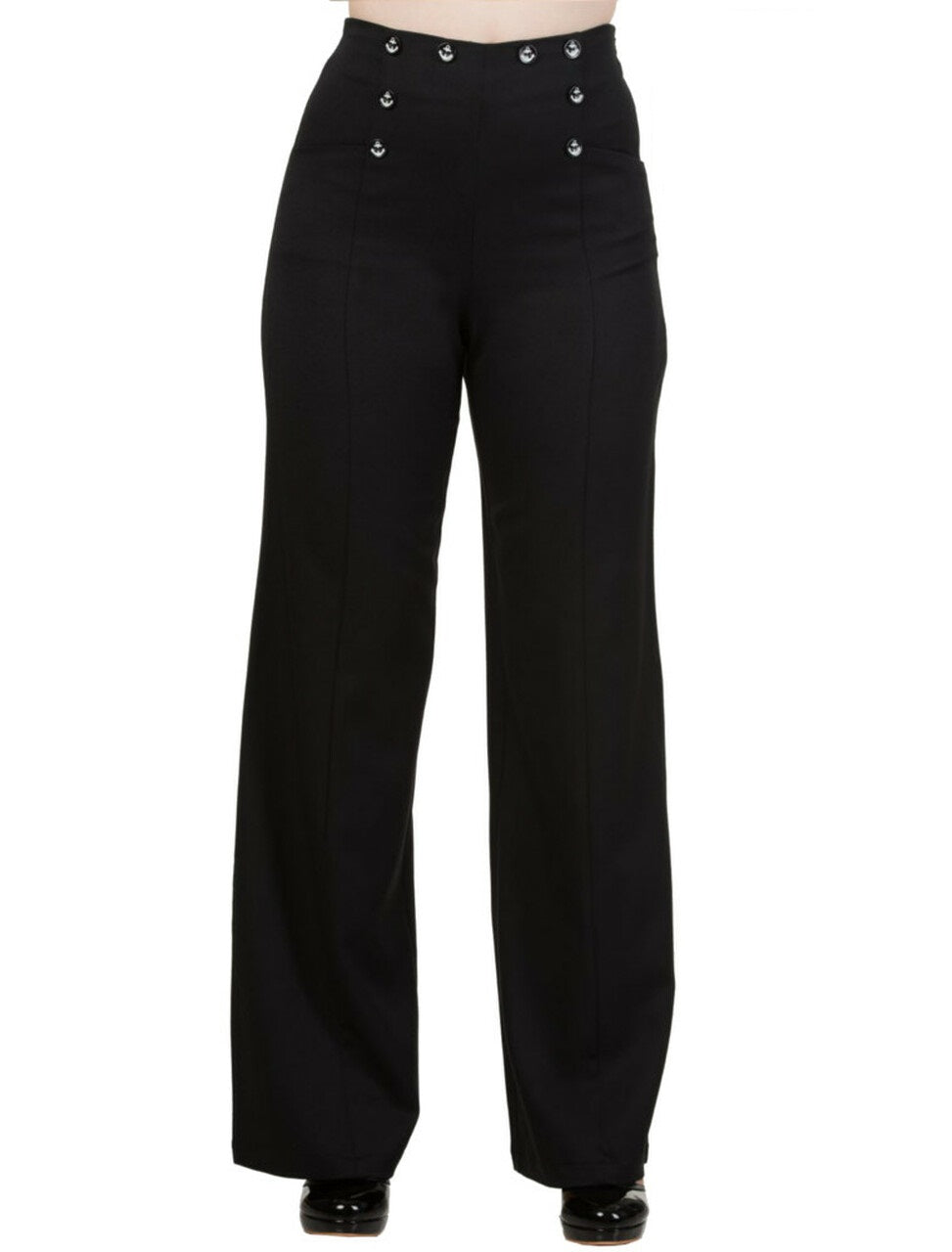 Banned Stay Awhile Black Trouser