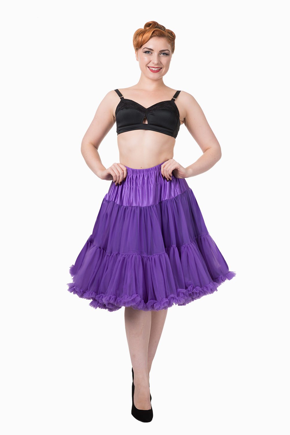Banned SBN235 Starlite Petticoat Purple - Nichole Jade Rockabilly Boutique