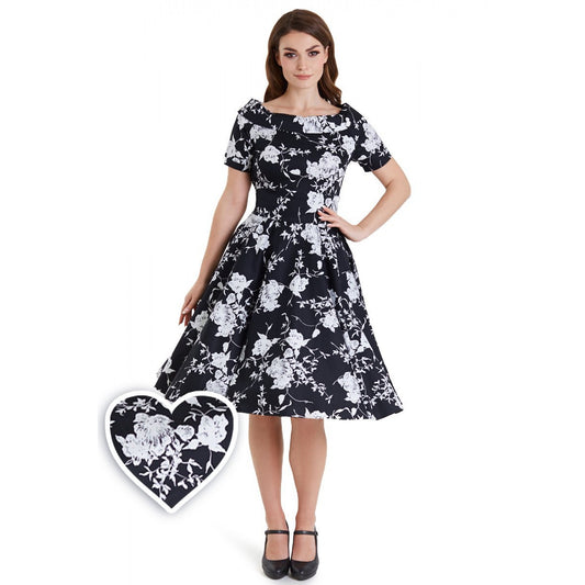 Dolly & Dotty V333 MonoFlo Swing Dress - Nichole Jade Rockabilly Boutique
